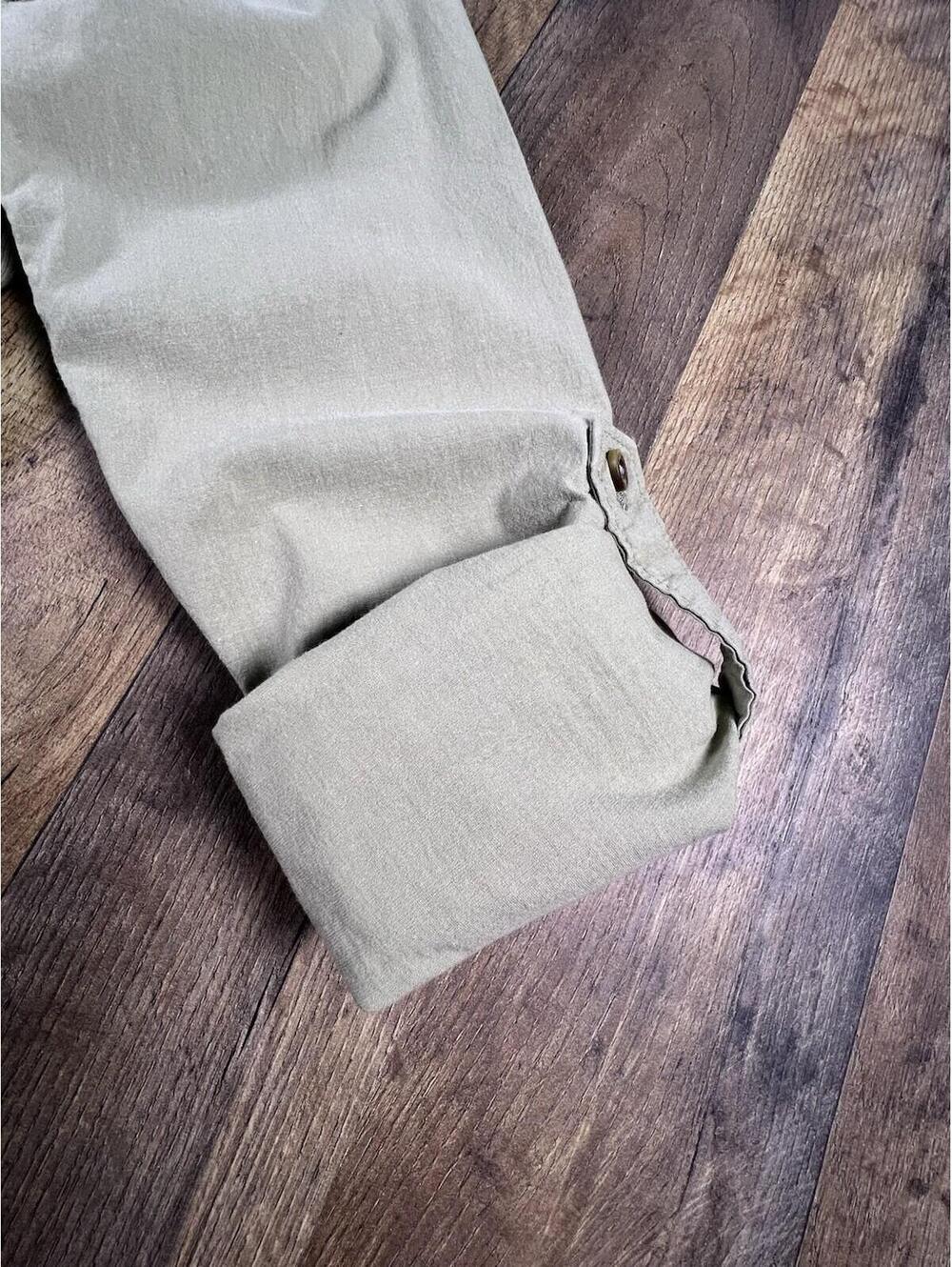 Carhartt Bozeman Rugged Flex Roll Up Sleeve Work Cowgirl Khaki Women's Small - Picture 3 of 10